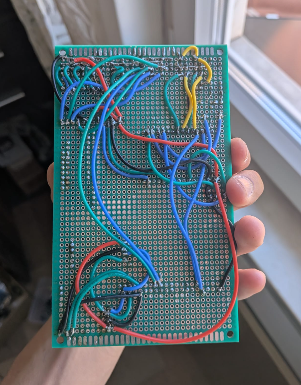 Back side of the motherboard