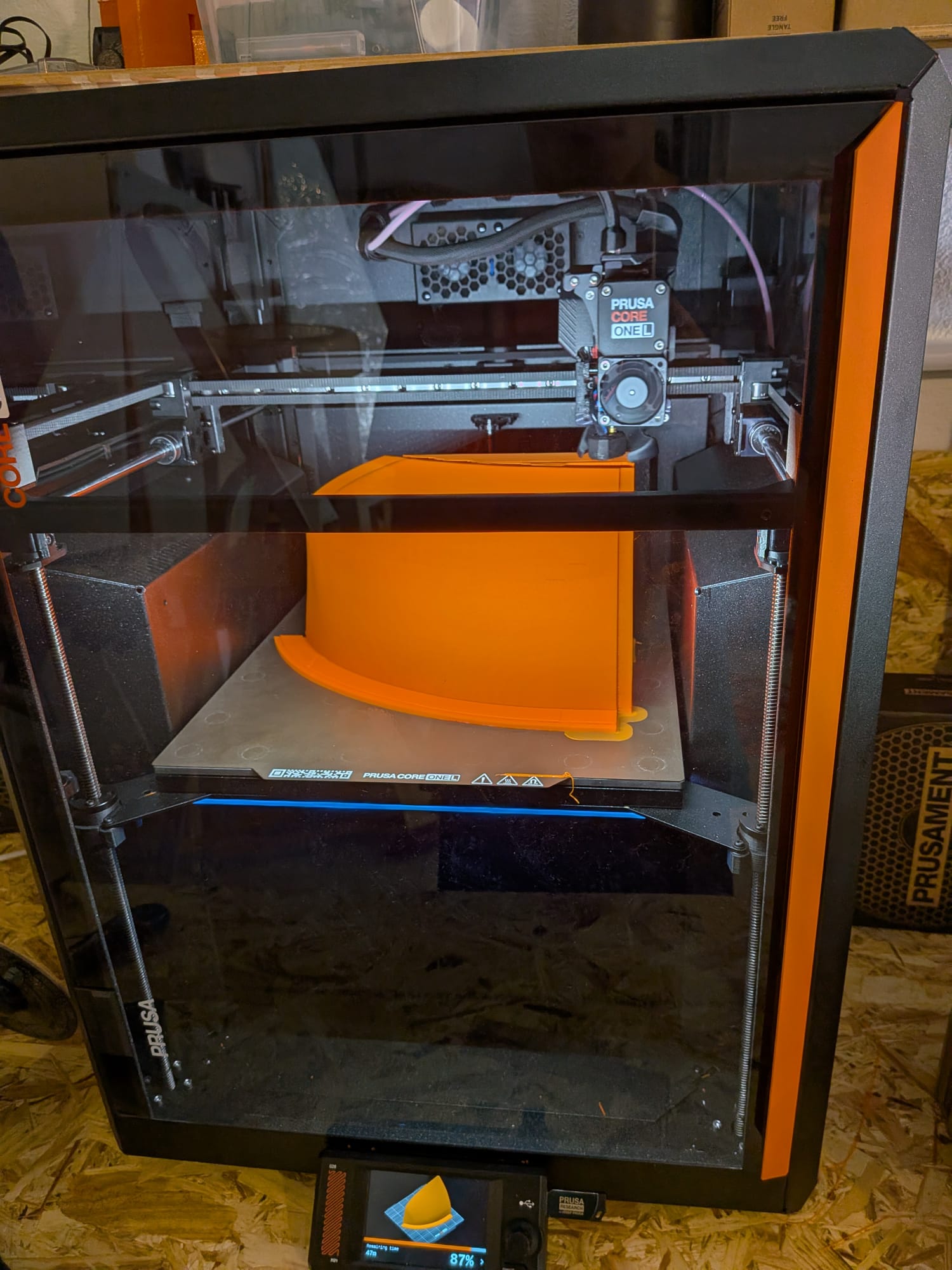 Hull section printing on the Prusa Core One L